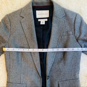 Banana Republic Gray Wool Blend Blazer